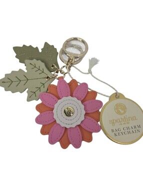 Spartina 449 Daisy Icon Keychain Bag Charm NEW